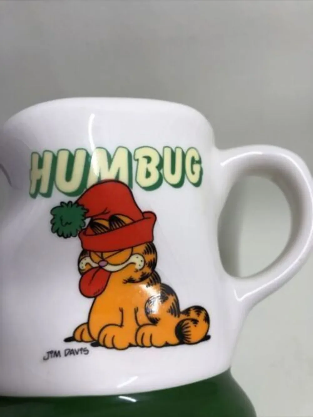 Garfield Humbug 1978 Enesco Ceramic Coffee Mug Cup.  Vintage. Please Read